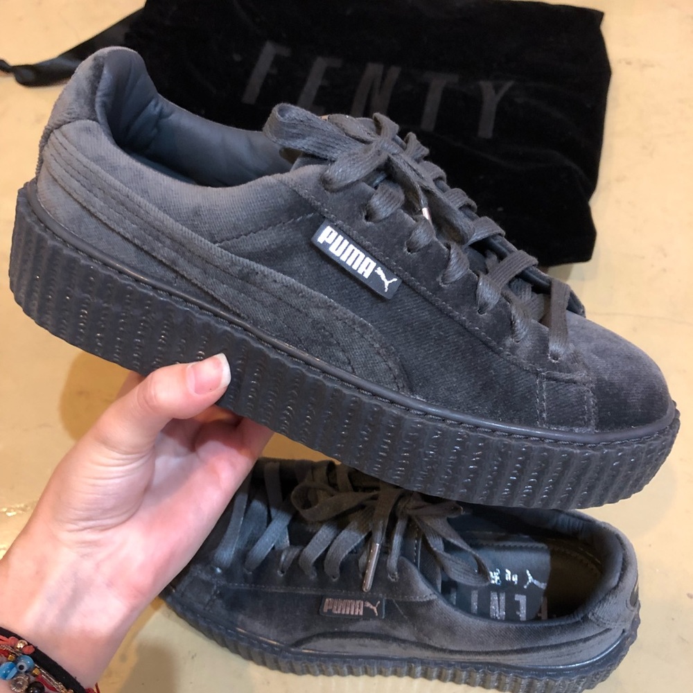 COPY - Puma Fenty Creepers Velvet Gray, 6.5
